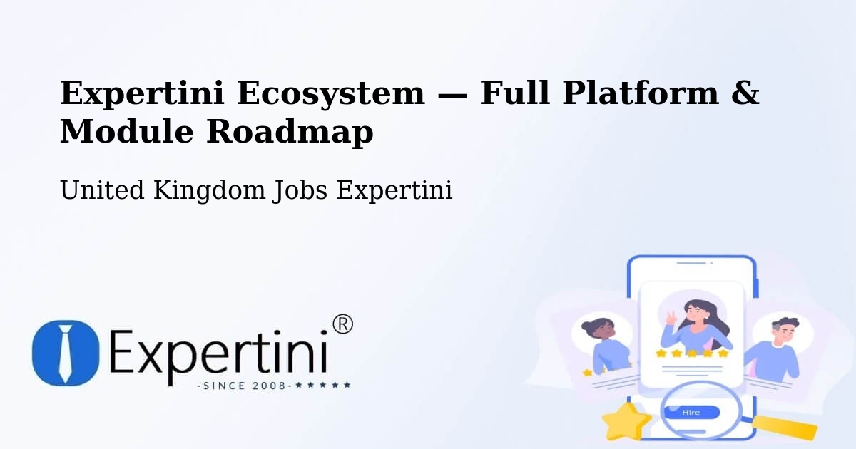 Expertini Ecosystem — Full Platform & Module Roadmap – Waterloo