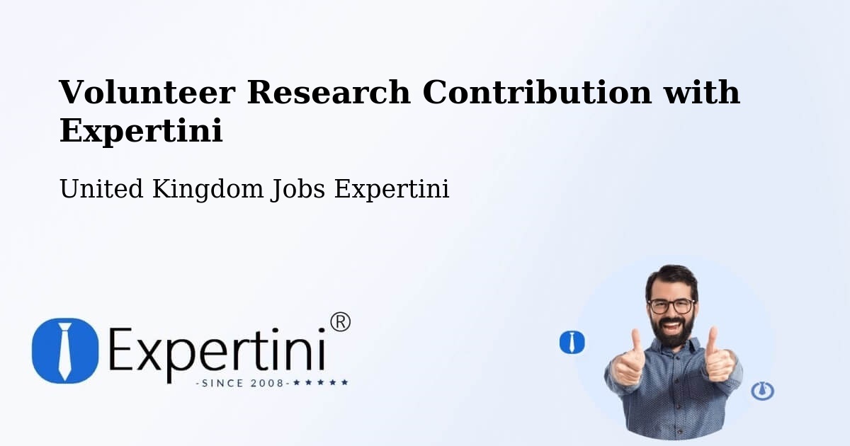 Volunteer Research Contribution Program – Waterloo - United Kingdom Jobs Expertini